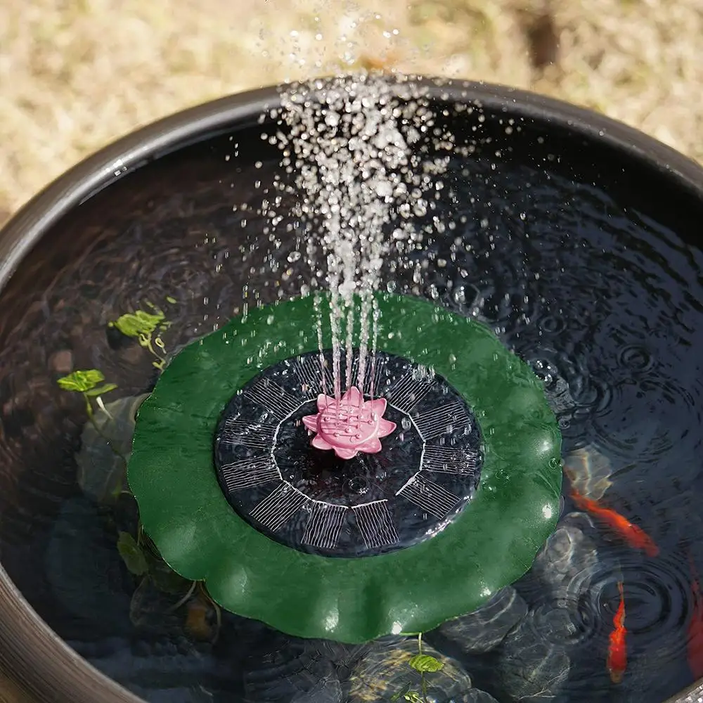 Насос для фонтана на солнечной батарее, 1 Вт, с насадками