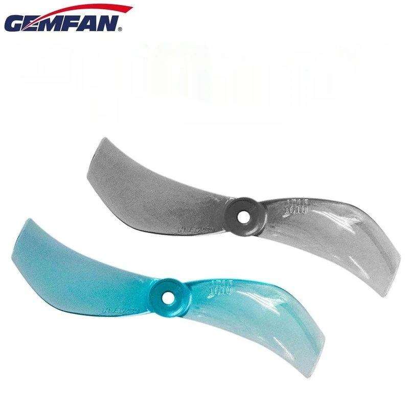 Gemfan Qianfeng 40mm 1610-2 Hoja 1,6 pulgadas Hélice de largo alcance de 2 palas Longitud 1s Modelo resistente plegable sin escobillas Ala fija