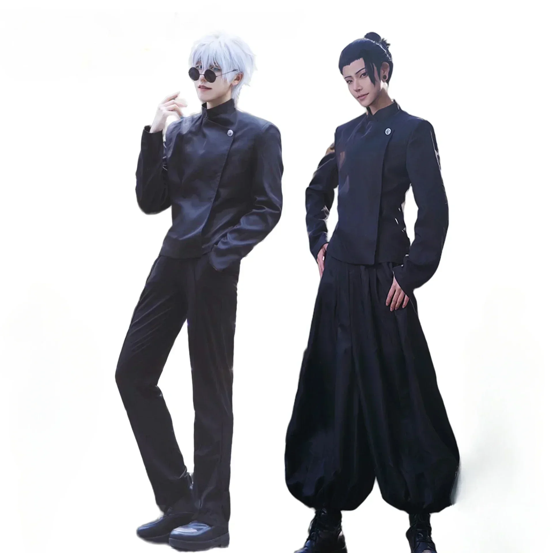 Anime Jujutsu Kaisen Cosplay Jujutsu Kaisen Gojo Satoru Geto Suguru Cosplay Costume Anime Uniform Halloween Party Costume Wigs view 2