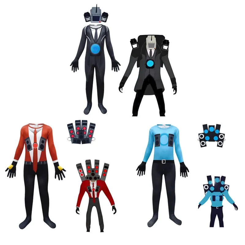 

Skibidi Wc Косплей Костюм Динамик Человек Видеокамера Человек Телевизор Человек Дети Хэллоуин Игра Косплей Skibidi Туалет Костюм Игра Одежда Костюм