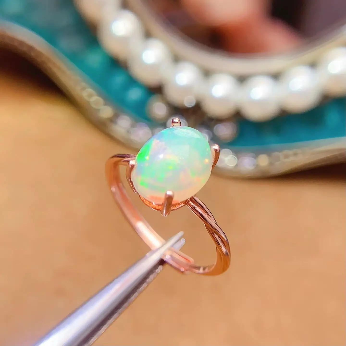Genuine White Opal …