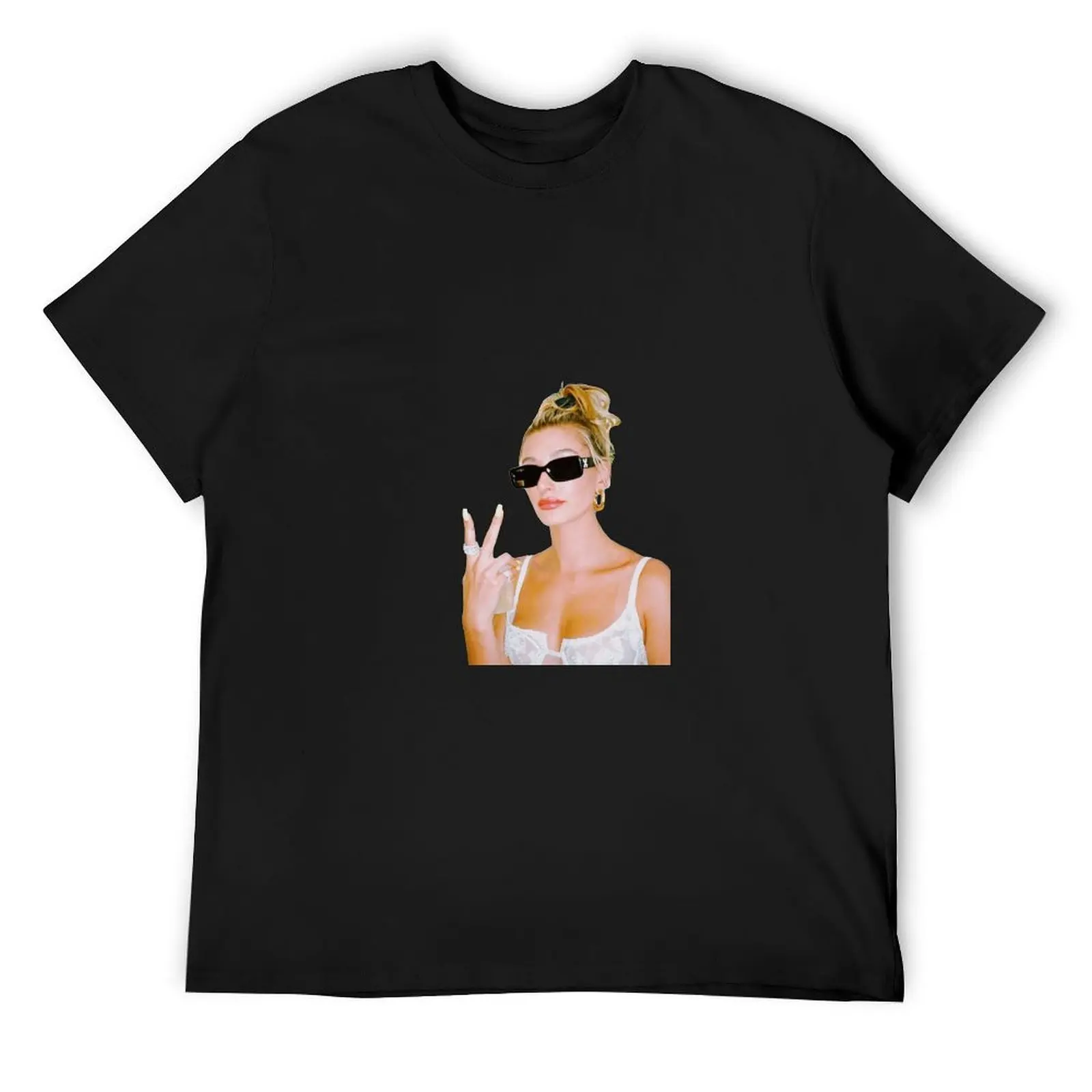 

Hailey Baldwin T-Shirt graphic shirts summer top graphic t shirts funny t shirts men