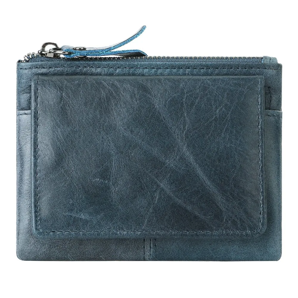 

Retro Multi Card Seat RFID Wallet Mini Real Leather Coin Purse Slim Storage Bag Women