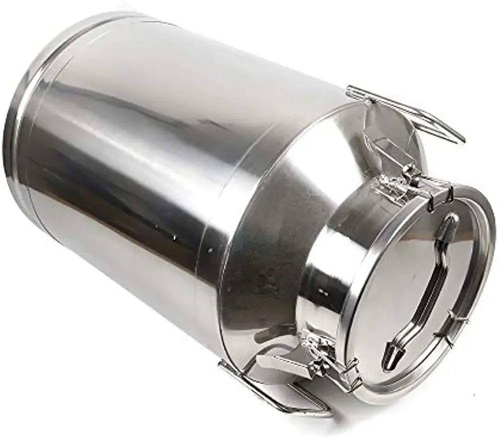 

#For 20L/30L/40L/50L/60L Stainless Steel Milk Can Canister Dairy Pot Bucket Liquid Storage Barrel^