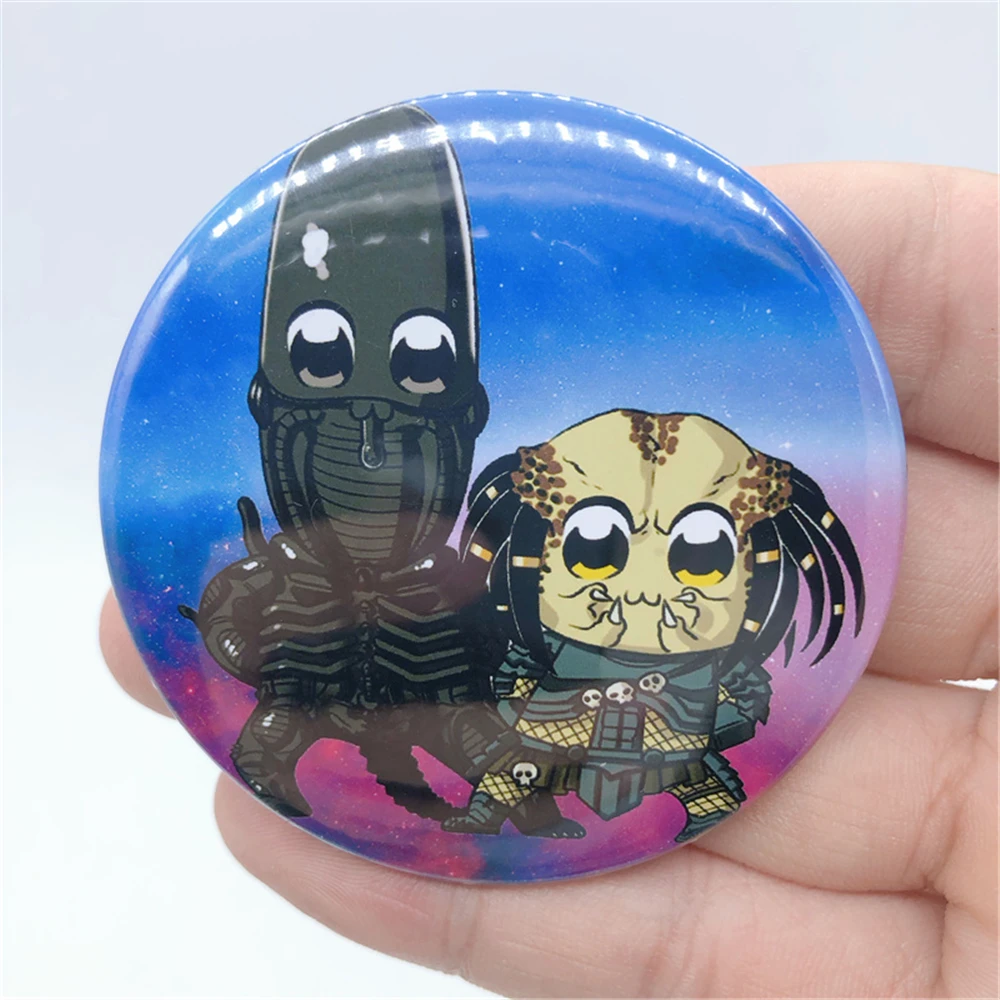 Film Alien Predator Cosplay Abzeichen Pin SPTE Weißblech Brosche Zubehör Weihnachtsgeschenk