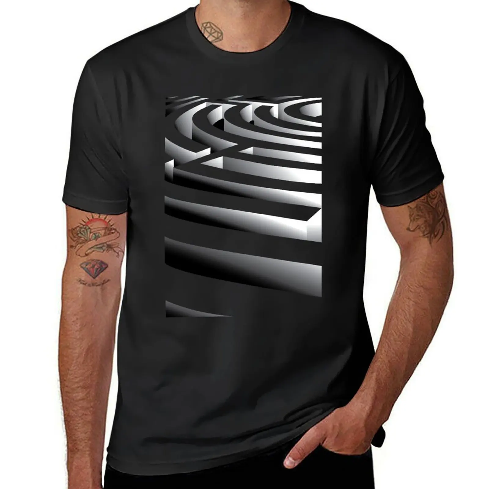 

Maze T-Shirt quick drying summer top graphics men clothes