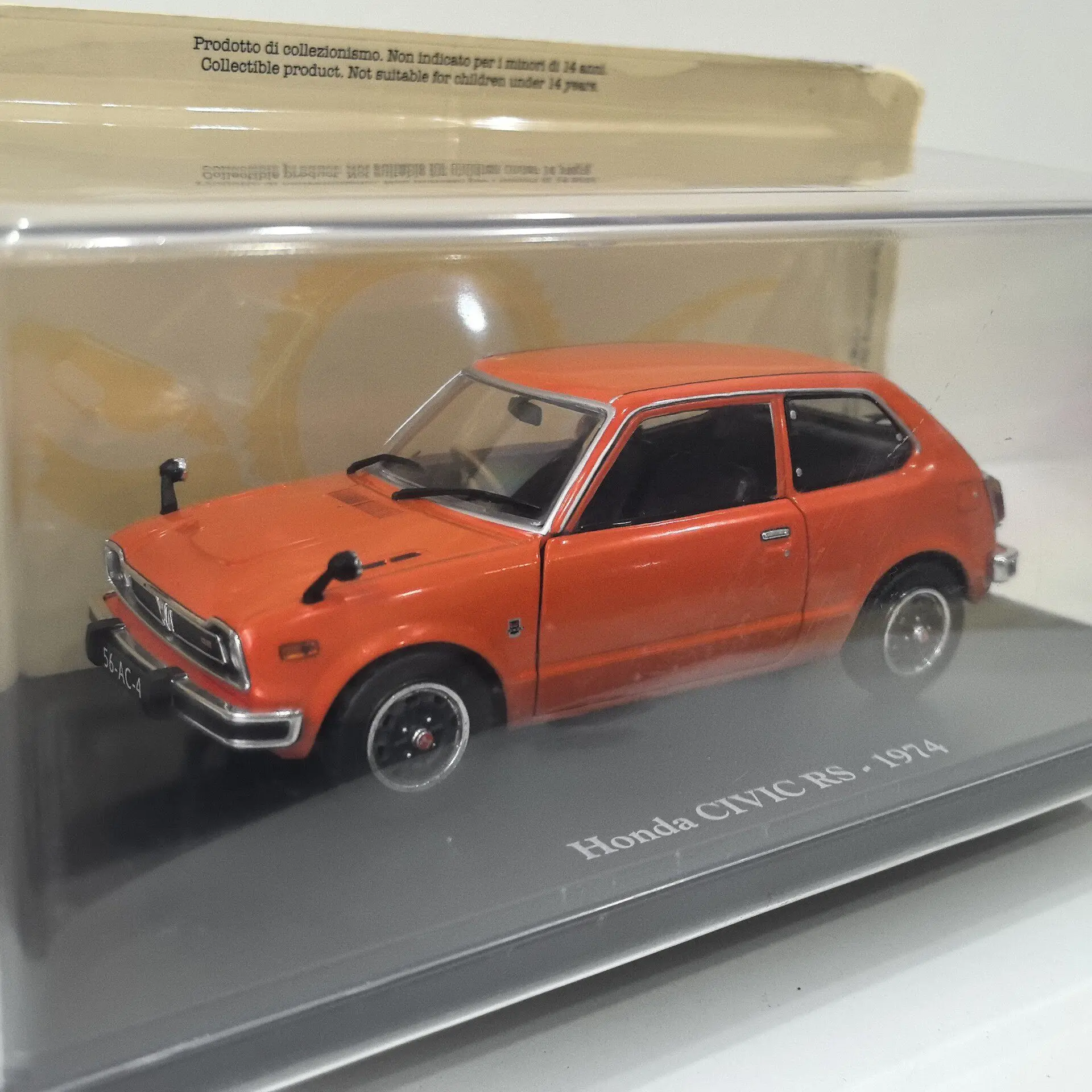 Diecast IXO 1/24 Scale HONDA CIVIC RS 1974 74 Alloy Car Model