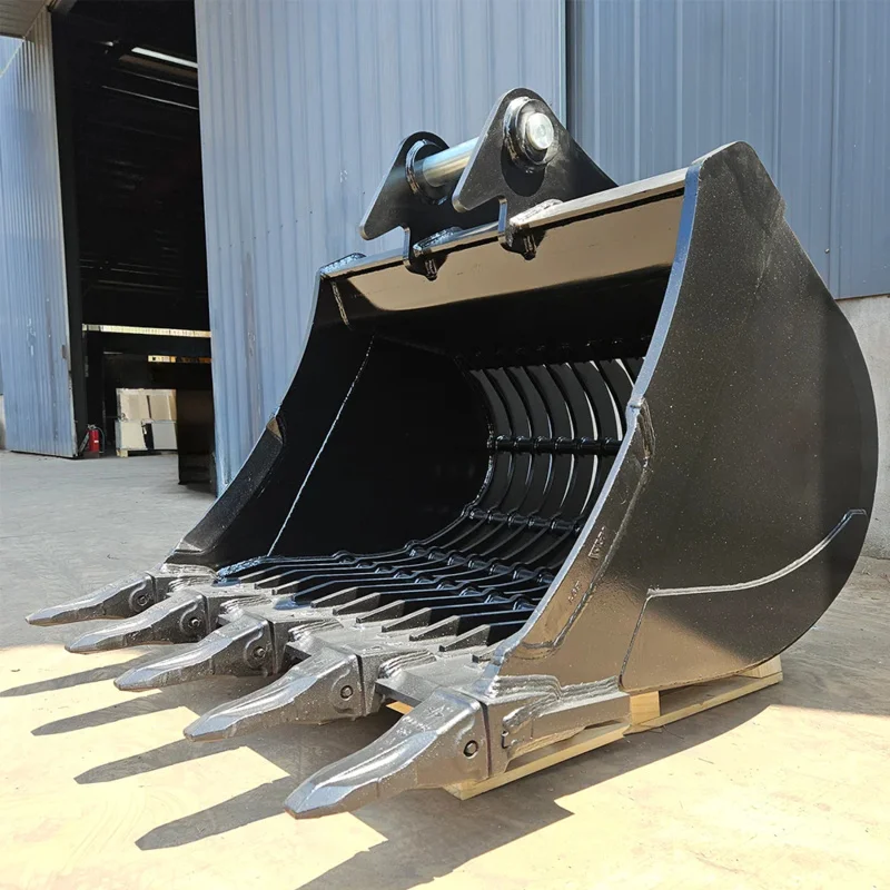 

Для морских перевозок: Индивидуальные высококачественные зубья для ковшей-граблей (сито для грязи) Rainbow от производителя для 20-тонного экскаватора Q345/NM400