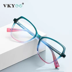 VICKY Fashion Butterfly Gradient Large Frame Design Women's Eyeglasses Anti-Blue Light Reading Glasses Can Be Customized 2137