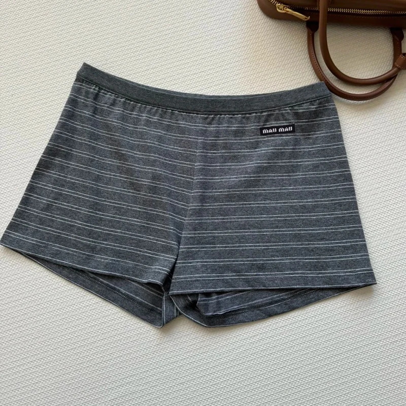 الراقية ey مخطط عادية فضفاض المرأة orts مستقيم الساق السراويل مريحة التخسيس تنوعا الكورية Sle تخفيف الرياح