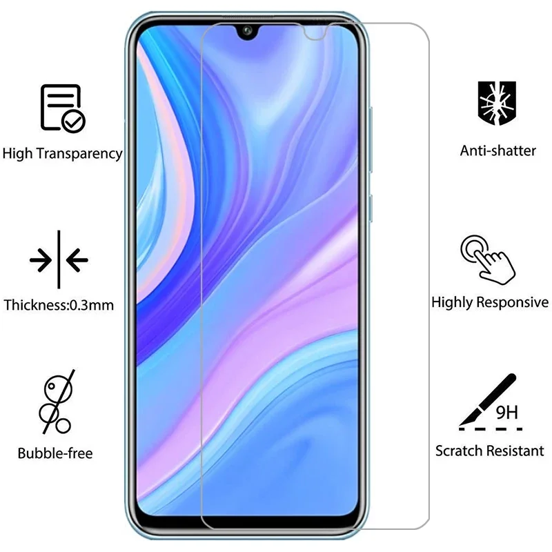 واقي شاشة من الزجاج المقسى لهاتف هواوي p Smart pro 2019 z s غطاء على حقيبة حماية للهاتف psmart smar smat samrt