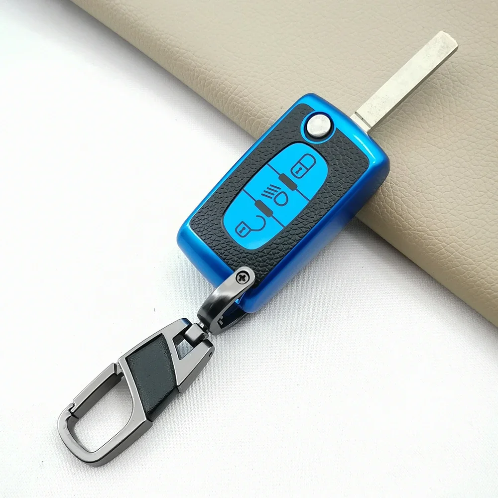 Hot Sale TPU Key Holder Cover For Citroen C2 C3 C4 Picasso Xsara Berlingo C5 C6 C8 For Peugeot 3 Buttons Remote Protect Case