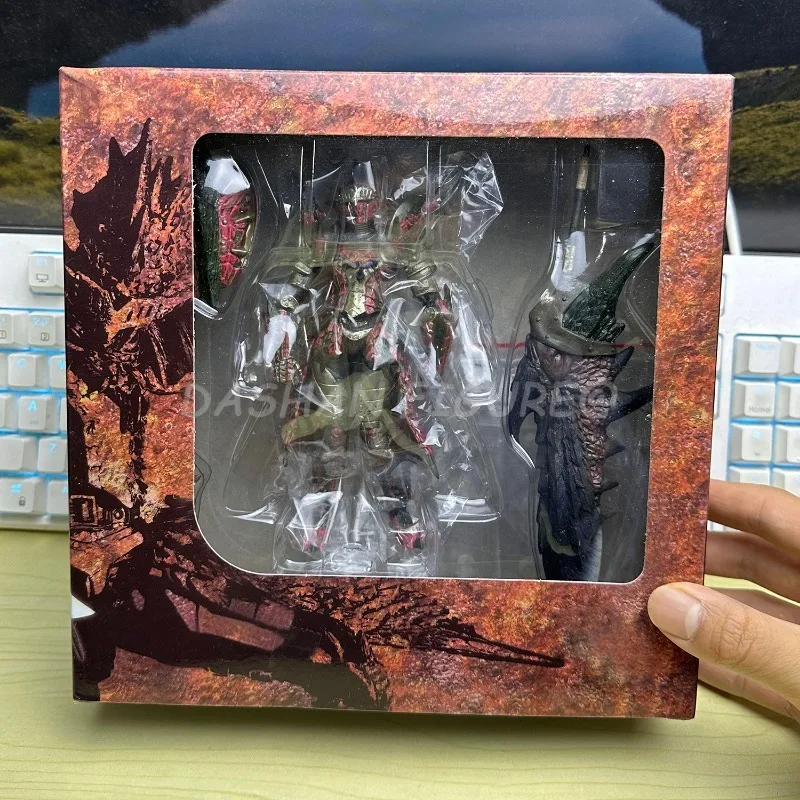 หุ่น Rathalos นักล่าสัตว์ปีศาจของเล่นตุ๊กตาขยับแขนขาได้ขนาด17ซม. รูปมังกรไฟชายโมเดลพีวีซีอะนิเมะรีโวลท์ของสะสมยามากูชิ