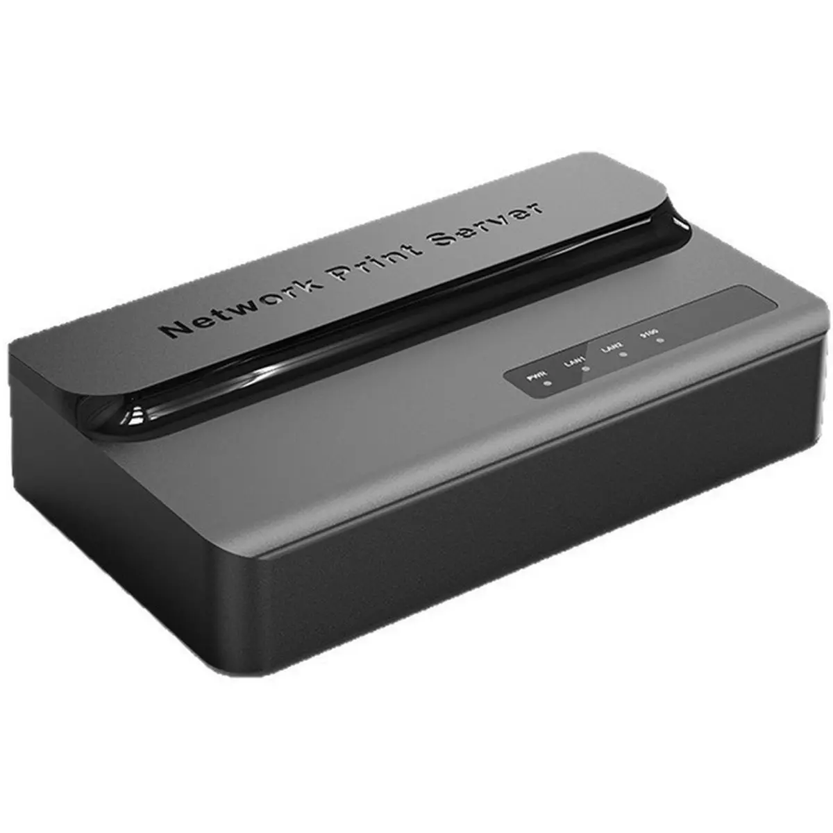 USB 2.0 Network Print Server Wired 10/100Mbps LAN Print Share Adapter IP RAW Printing Dual Network Port US Plug