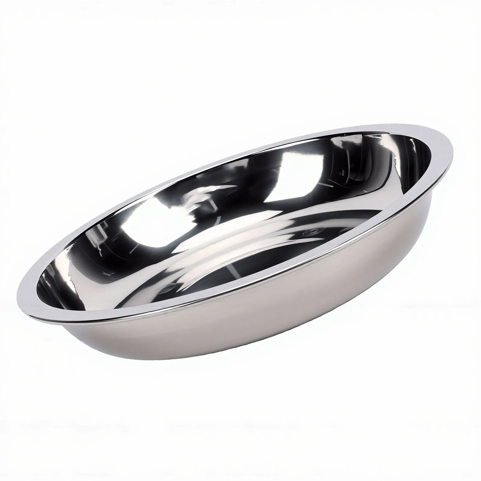 Round Dish Plate Stainless Steel Round Plate Unbreakable Dinner Dish Thickened Food Grade Serving Plate for Home Camping Use
