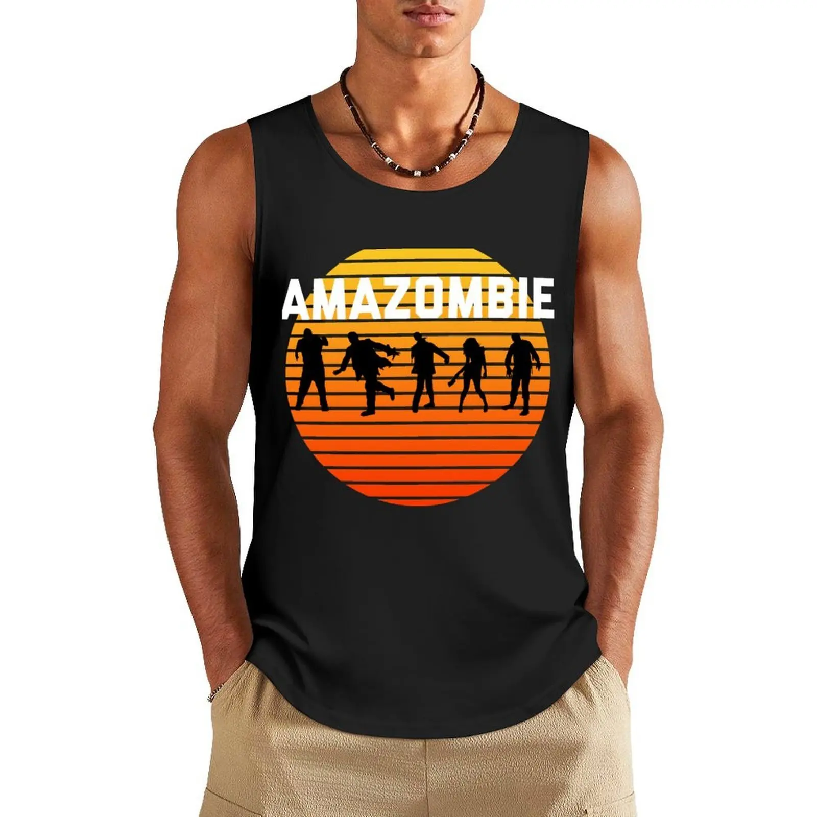 

For Mens Womens Amazombie Amazon Employee Gifts For Fan Tank Top sports vest gym for men t shirt gym