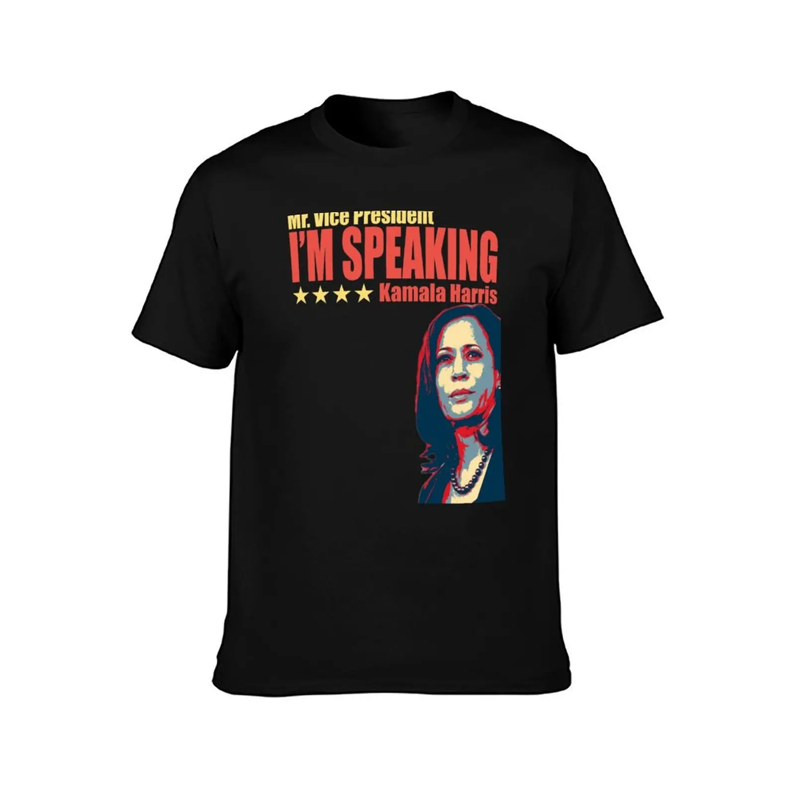 Kamala Harris - I'm Speaking - VP Debate Kamala Harris T-Shirt Summer Casual Cotton Tee Oversized Streetwear Tops 100% Cotton