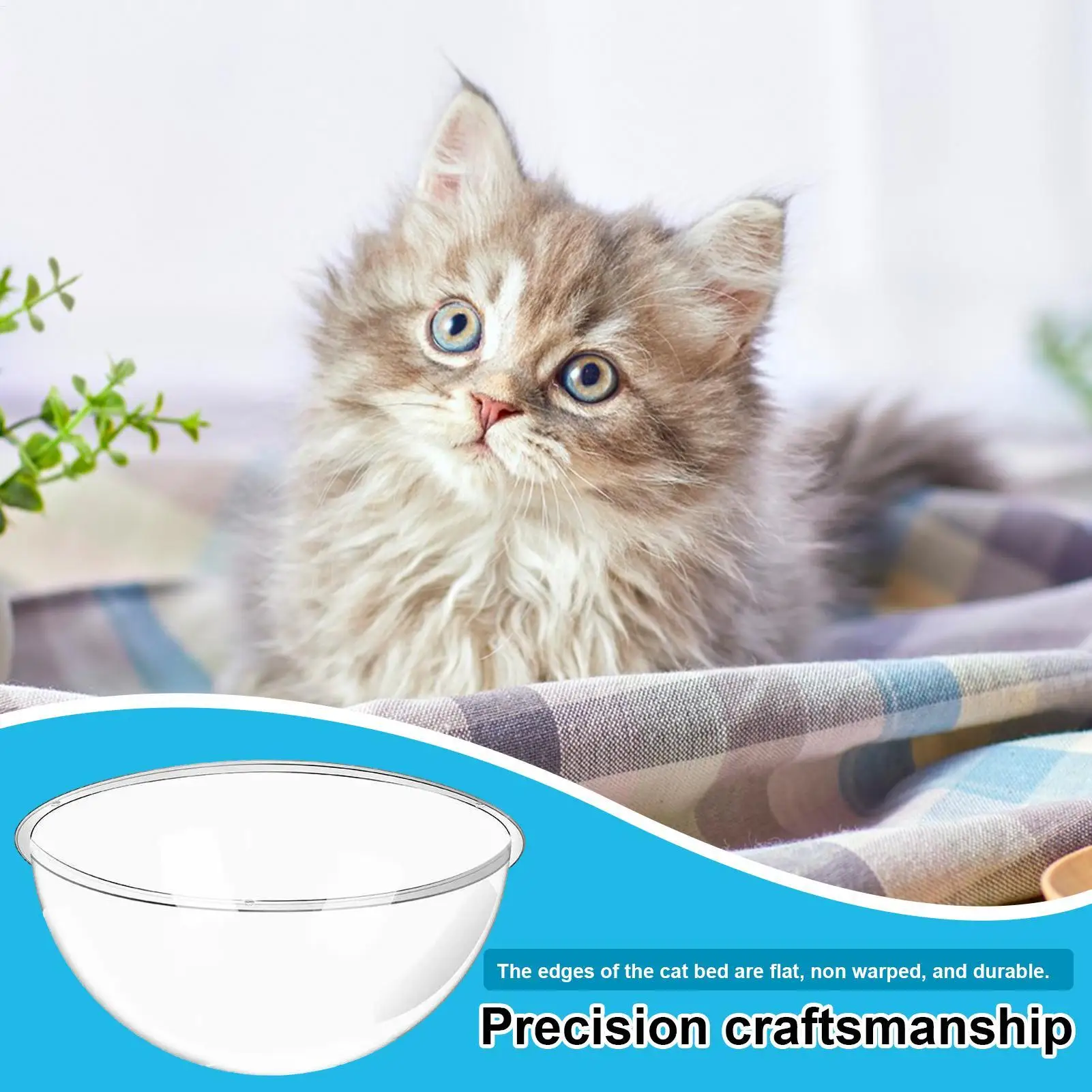 Acrylic Dome Cat Bed High Transparency Cat Clear Bed Indoor Cat Climbing Frame Odorless For Animals House Balcony view 4