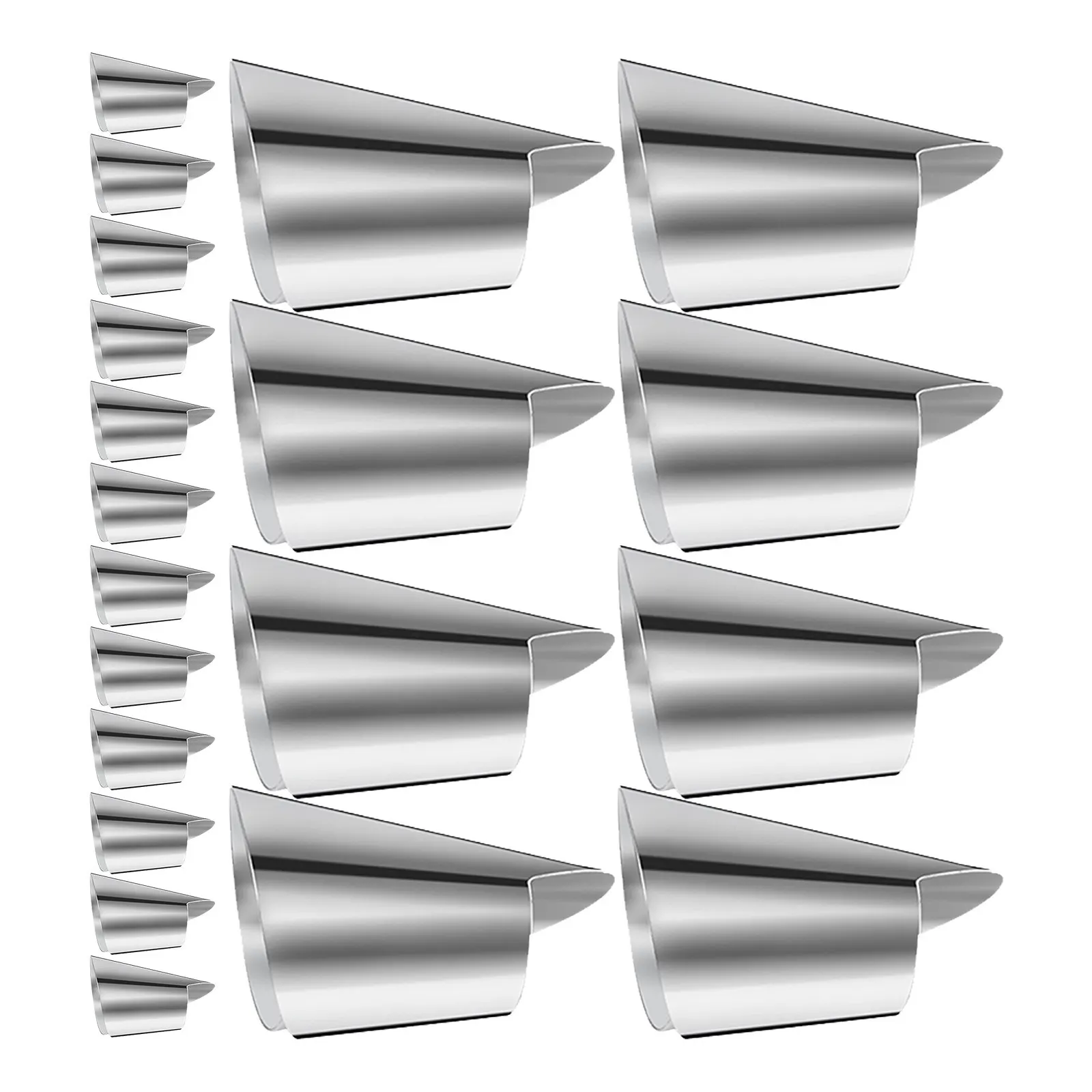 

20Pcs Finger Guard Stainless Steel Protector Nail Cover Kitchen Cutting Dicing Peeling Nut Shelling Tools Finger Guard