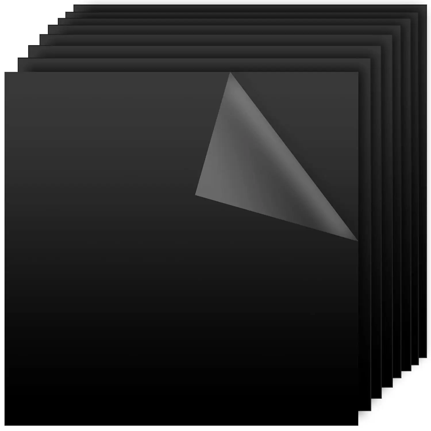 

12 x 12 x 1/8 In Plexiglass Sheets, Durable Square Black Acrylic Board with Protective Films for DIY Projects, Signs, Home Decor