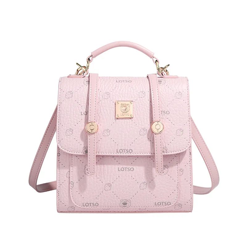 

Disney Strawberry Paws Print Backpack Women Cute Design Casual Daypack Fashion Backpack for Women Girls