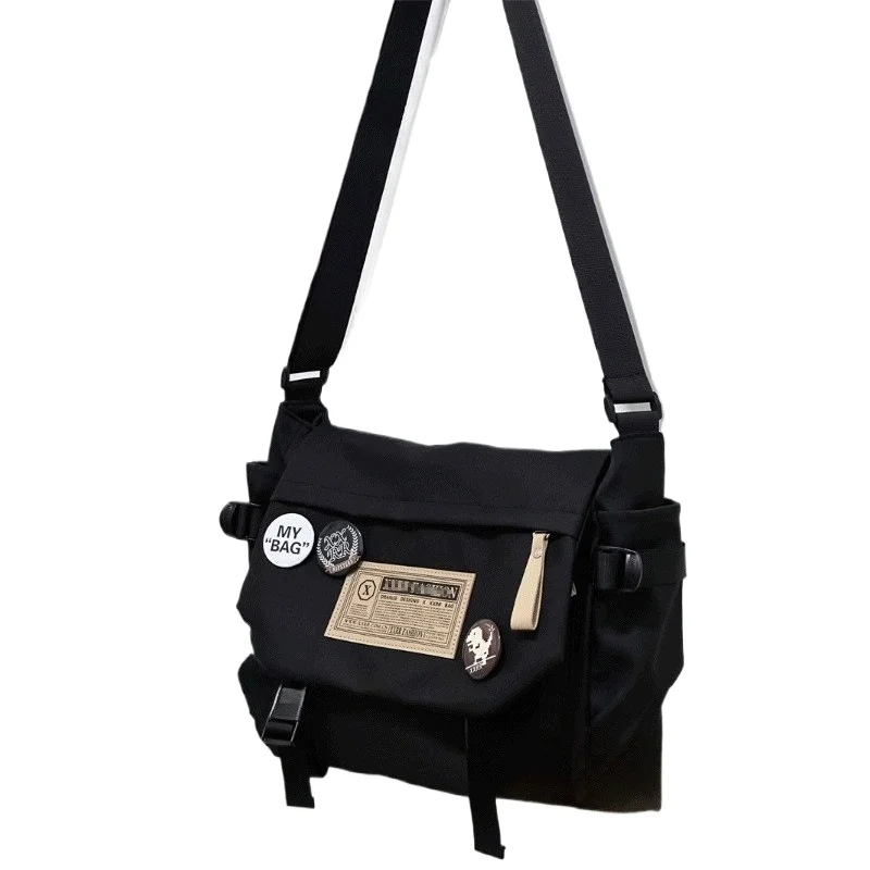 

Boys and Girls Shoulder Bag Casual Workwear Messenger Bag Men's Trendy Large Capacity High School Student Messenger Bag