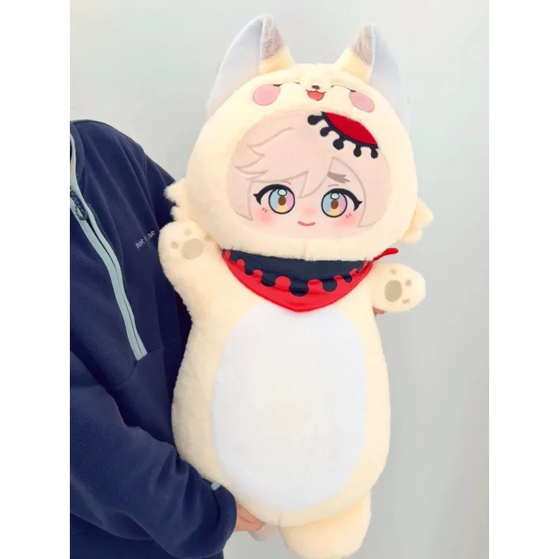 Tanjiro Kamado Plush Pillow Soft Detachable Scarf Nezuko Kamado Throw Pillow Cute Fluffy Home Decor Decoration Collection Gifts