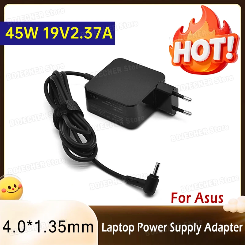 45W 19V 2.37A Laptop Charger With 4.0*1.35mm Ports For Asus X540 F553 X553M X556U Q304 K556 Zenbook UX305 Power Supply Adapters