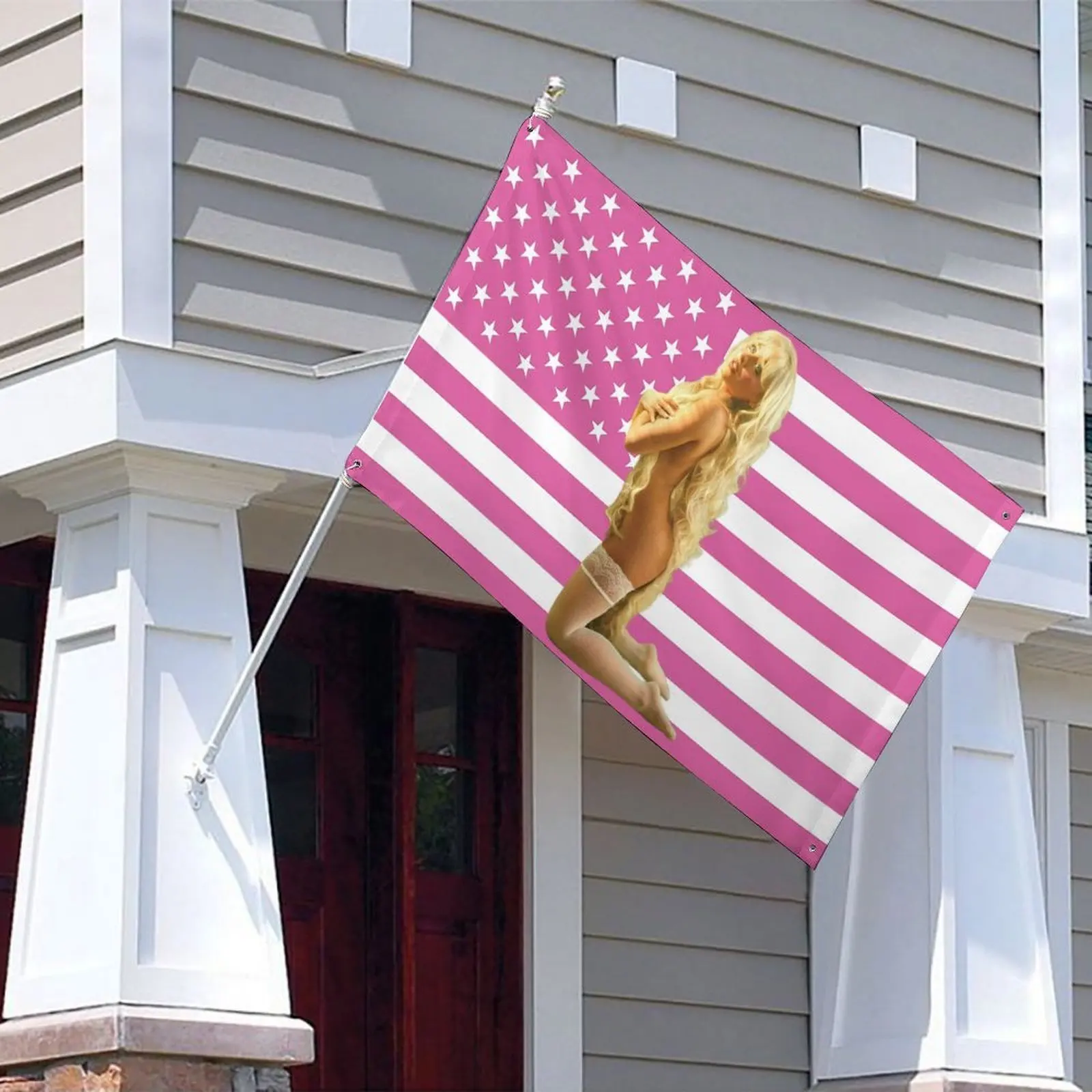 M-madison Beer Barber Shop Flaga ديكور المنزل الأشياء أعلام مخصصة لغرف النوم حديقة العلم لتعليق المرآب الديكور مضحك