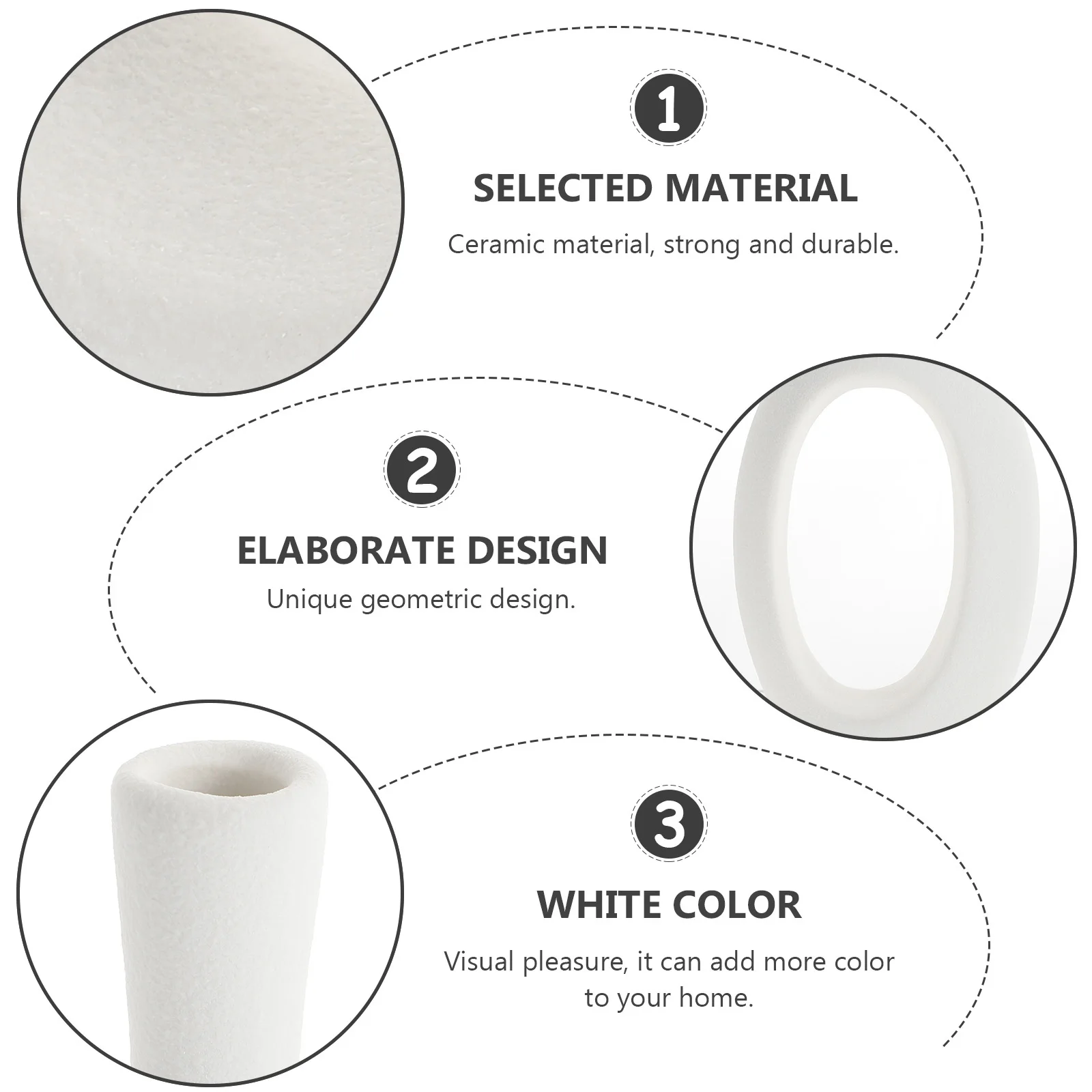 

Creative Hollow Ceramic Vase White Decorative Desktop Flower Holder Home Office Dried Flower Display Ornament Ceramic Vase