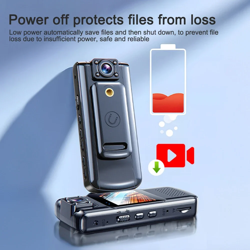 كاميرا رياضية 1080P/ 4K كاميرا محمولة مسجل عمل واي فاي كاميرا للرؤية الليلية بالأشعة تحت الحمراء مع مشبك مغناطيسي مشبك خلفي