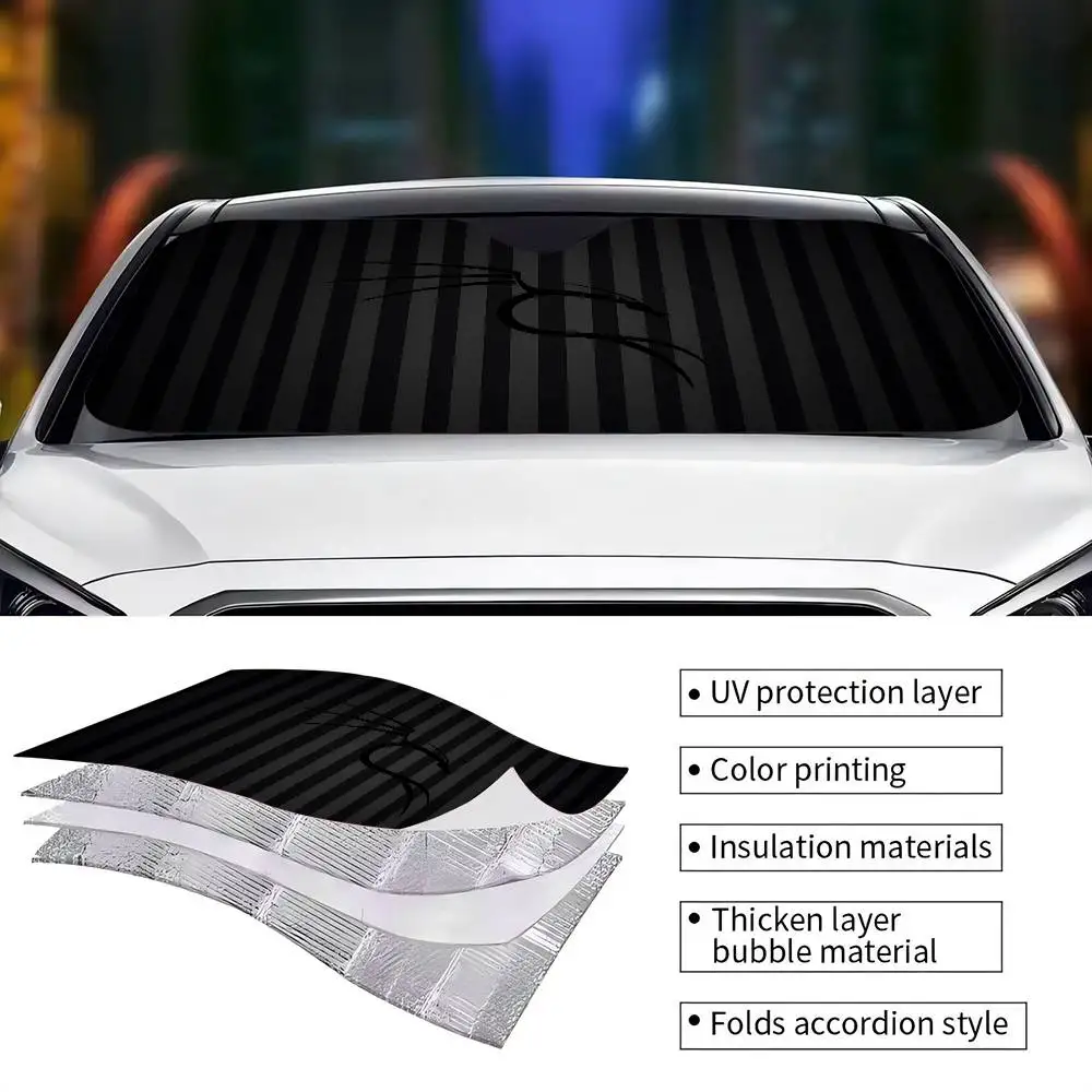 K-Kali Linux Universal Car Windshield Sunshade Reflector Folding Window Cover Protector Insulation Auto Accessories
