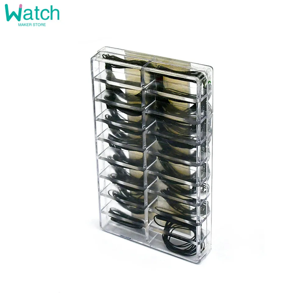 200 قطعة حافظة الساعة الخلفية المطاطية المقاومة للماء O-حلقة طوقا أدوات إصلاح لصانع الساعات سمك 0.5 مللي متر/0.6 مللي متر الراقية محاصر