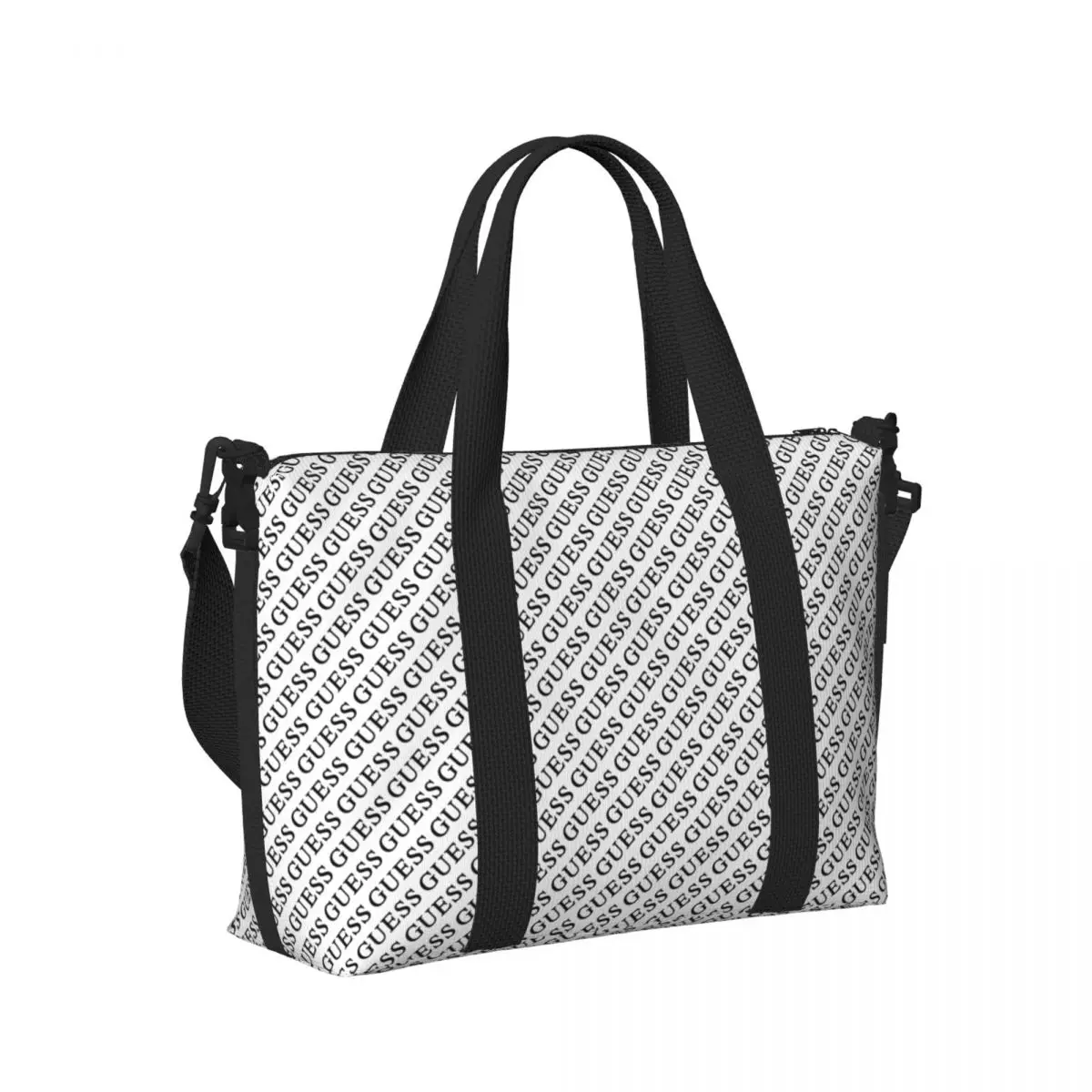 Bolso de mano de moda personalizado G-GUESS, bolso de viaje de hombro para playa y gimnasio de gran capacidad para mujer