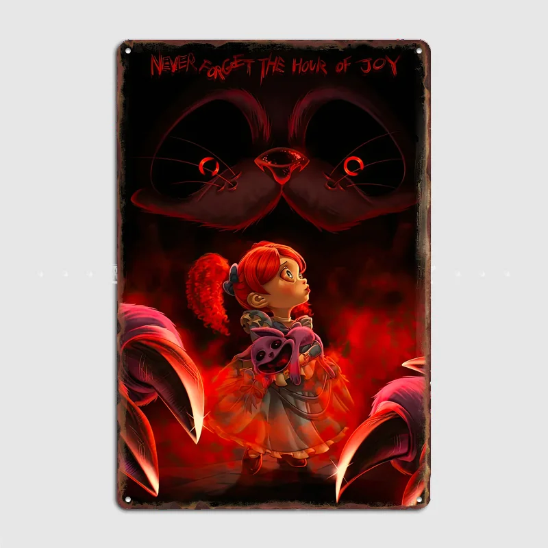 Poppy Playtime: Hour of Joy Poster Metal Sign Pub Vintage Custom Bedroom Indoor Home Wall Decor