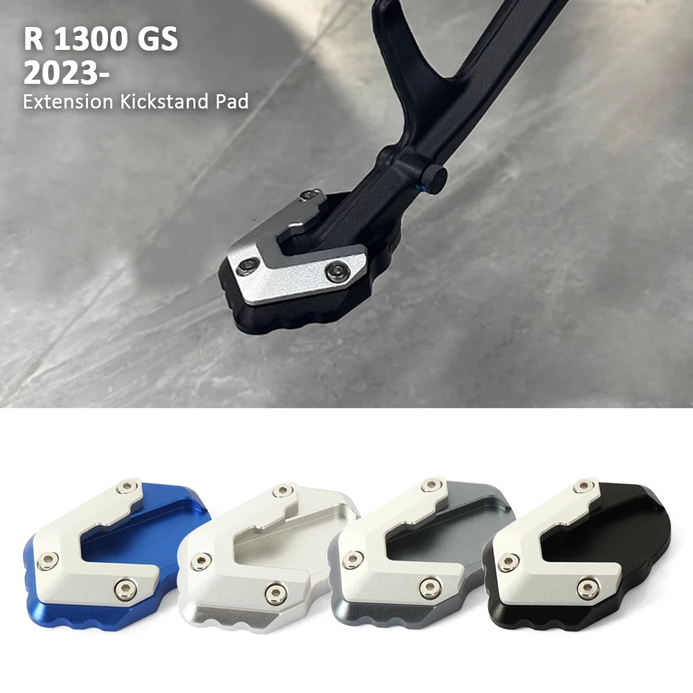 New Motorcycle Accessories Side Stand Kickstand Extender Pad 4 Color For BMW R1300GS R 1300 GS r1300gs R1300 GS 2023 2024