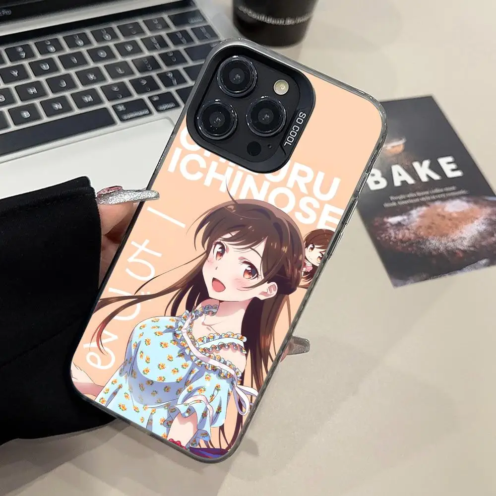 

Anime Rent Girlfriend Phone Case for iPhone 16 15 14 13 12 11 X XR XS 8 7 Pro Max Plus Translucent Colour Printing Cover Pretty
