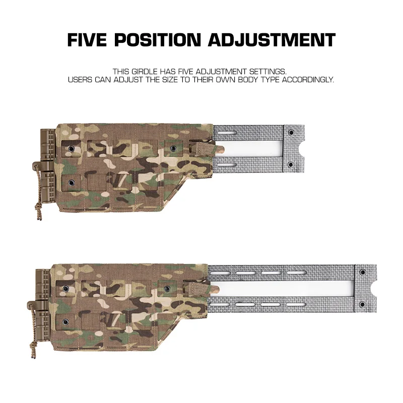 QX Tactical MOLLE Cummerbund for LV119 LV120 Vest Camo 5 Position Adjustable Tactical Side Belt Plate Carrier Gear