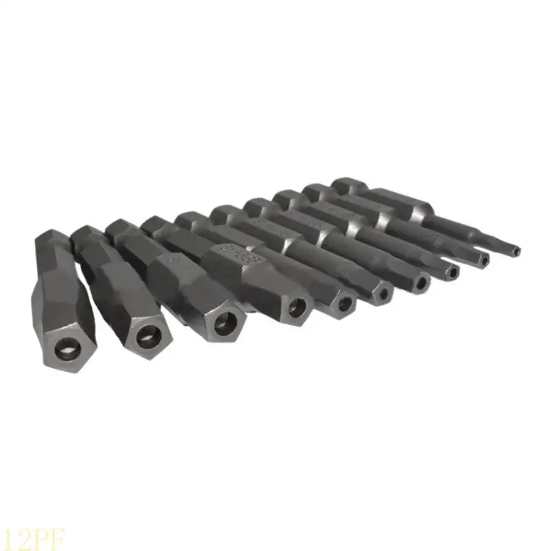 12PF 10pcs Pentagons Head Screwdriver Bit Set Metric Sizes 1/4 Inch Shank 5 Sided Security Tamper Proof Durable