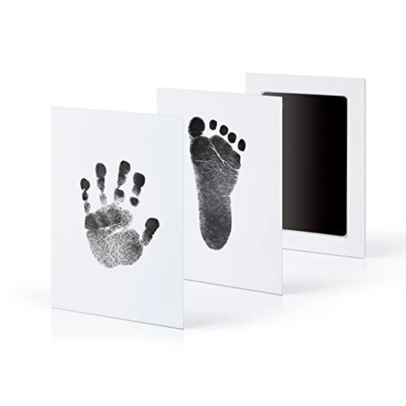 1 Set Baby Handprint Footprints Ink Pads Safe Non-toxic No-Touch Skin Inkless Inkpad Kits Pet Cat Dog Paw Prints Souvenirs Gifts