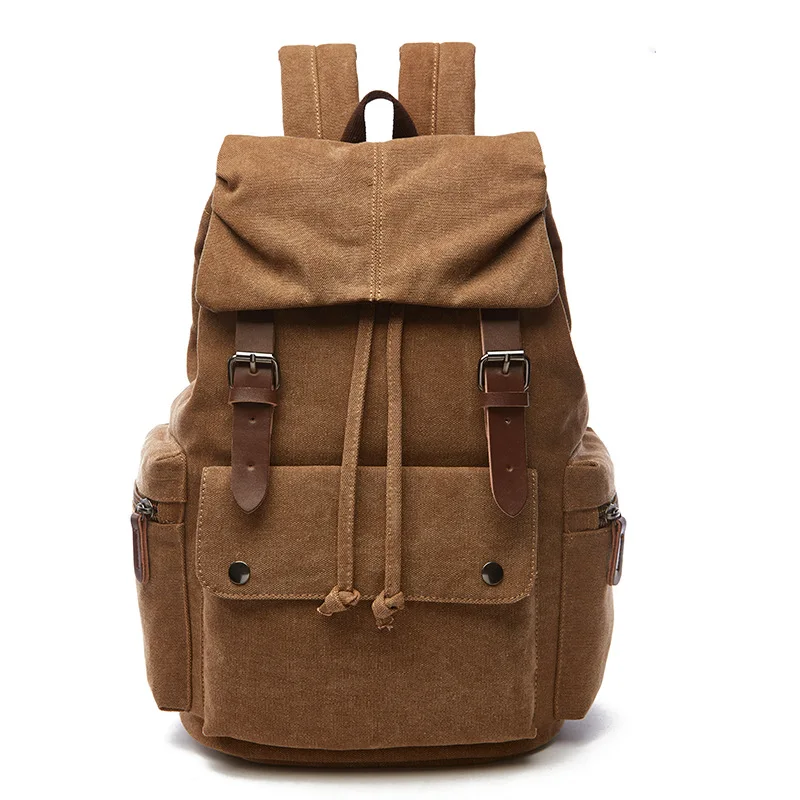 Big Capacity Laptop Backpack Vintage Rucksack For Men And Women Travel School Backpack Canvas Travel Bags