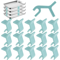 16Pcs Tray Stackers - Space-Saving Baking Sheet Stackers - Multipurpose Baking Sheet Rack, Tray Stackers for Cookie Sheets