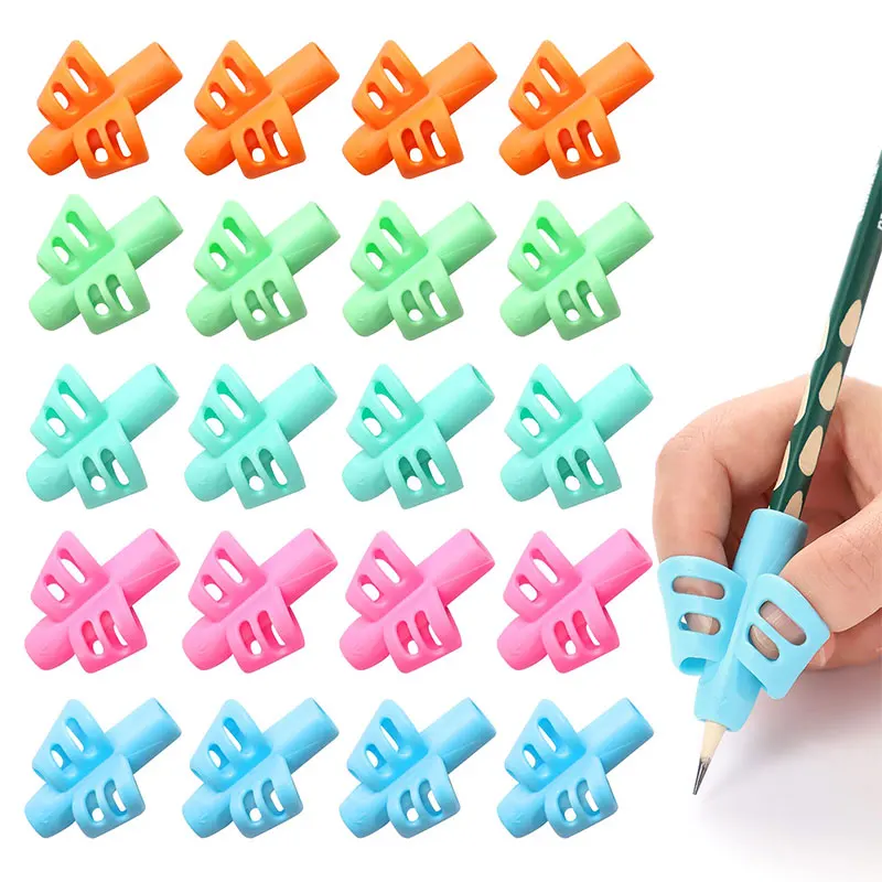 20Pcs Pen Grips Pencil Grips for Kids Handwriting Posture Correction Training Writing AIDS for Kids