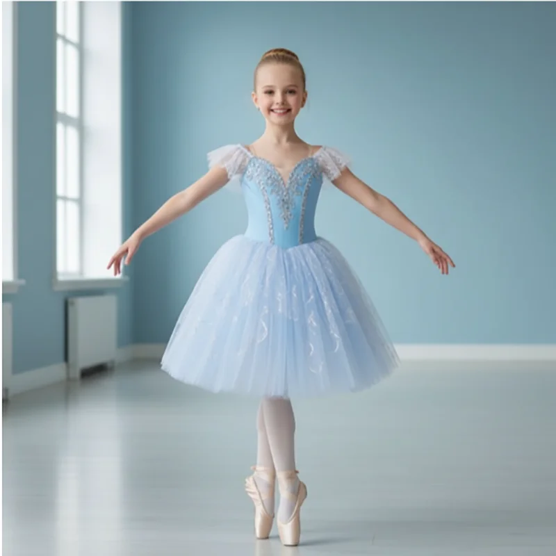 

Ballet Dresses Sequins Ballet Tutu Dress Girls Princess Ballerina Dance Costume Party Dress Ballet Wear Leotard