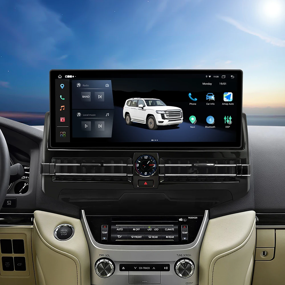 

15.6" Android Auto Stereo 8G+128GB For Toyota Land Cruiser 2007-2020 Car Radio GPS Navigation Carplay Tape Recorde Head Unit DSP