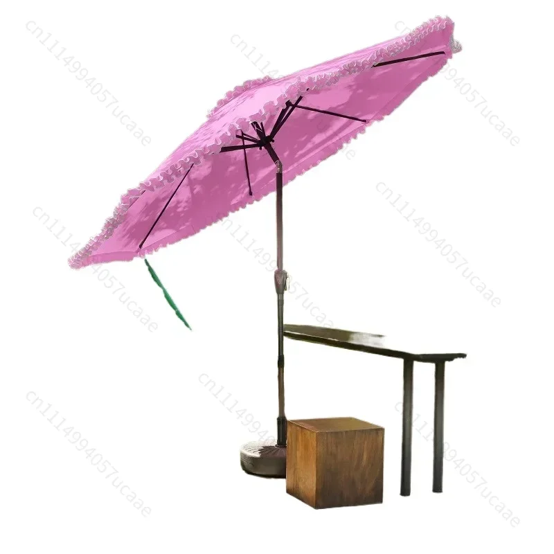 2.7M Space Efficient Outdoor Umbrella Compact Terrace Areas Patio Umbrella Utilizes Space Outdoor Furniture Marktschirm XY40OU