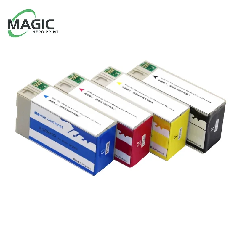 SJIC24P ink Cartridge Compatible for Epson TM-C3520 Ink Cartridge SJIC24P COLOR CMYK Label printer Pigment Ink Cartridge