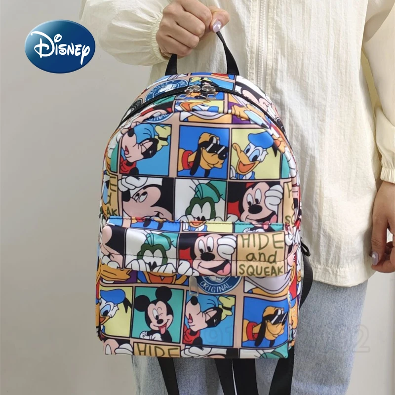 Disney Mickey New Fashion Mini Schoolbag Cartoon Mini Children's Schoolbag Waterproof Children's Leisure Backpack High Quality