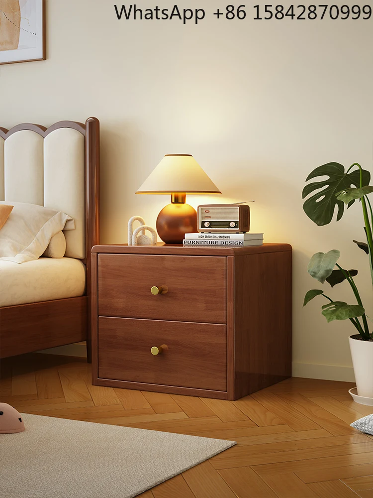 

Nordic solid wood bedroom bedside table