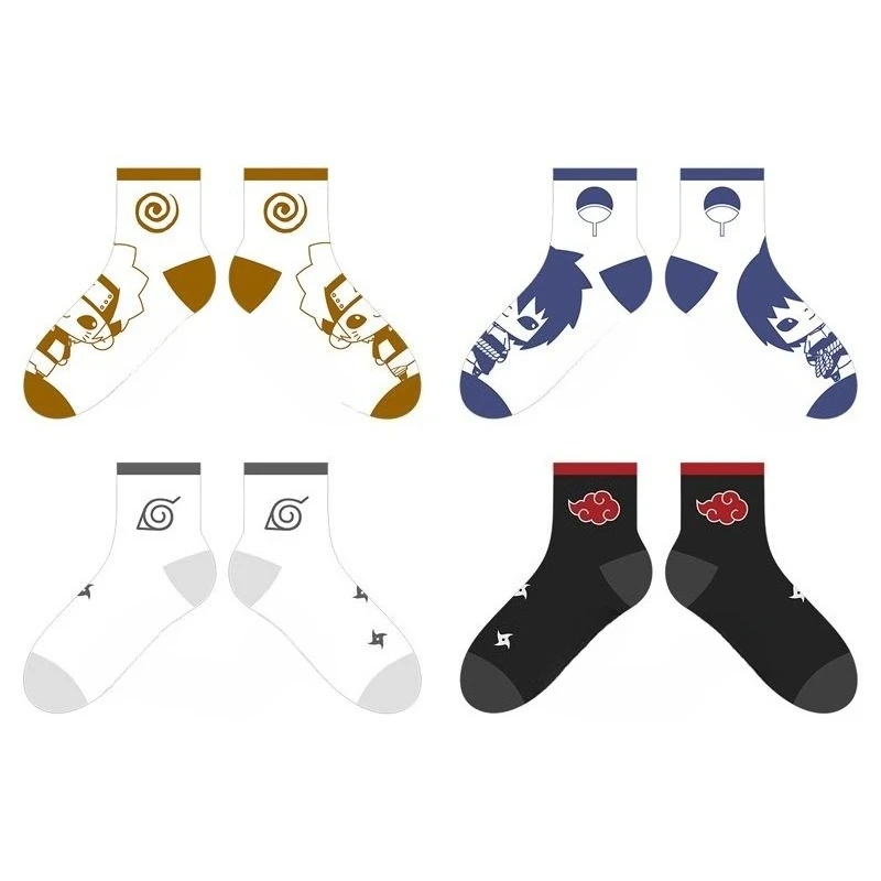 New NARUTO Uzumaki Naruto Uchiha Itachi cartoon cute knitted socks students comfortable sweat-absorbent breathable sports socks view 4